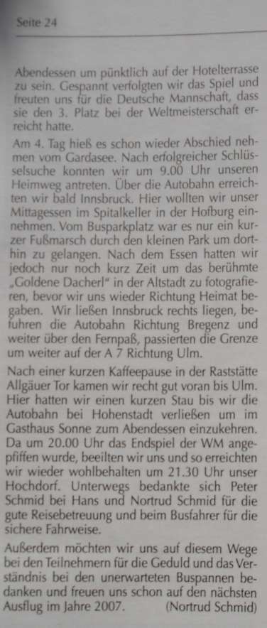 Vereinsausflug